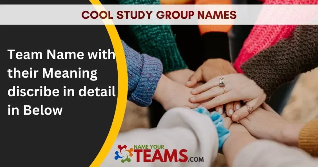 Cool Study Group Names