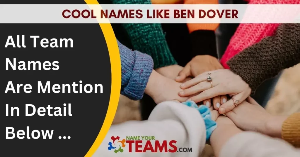 Cool Names Like Ben Dover
