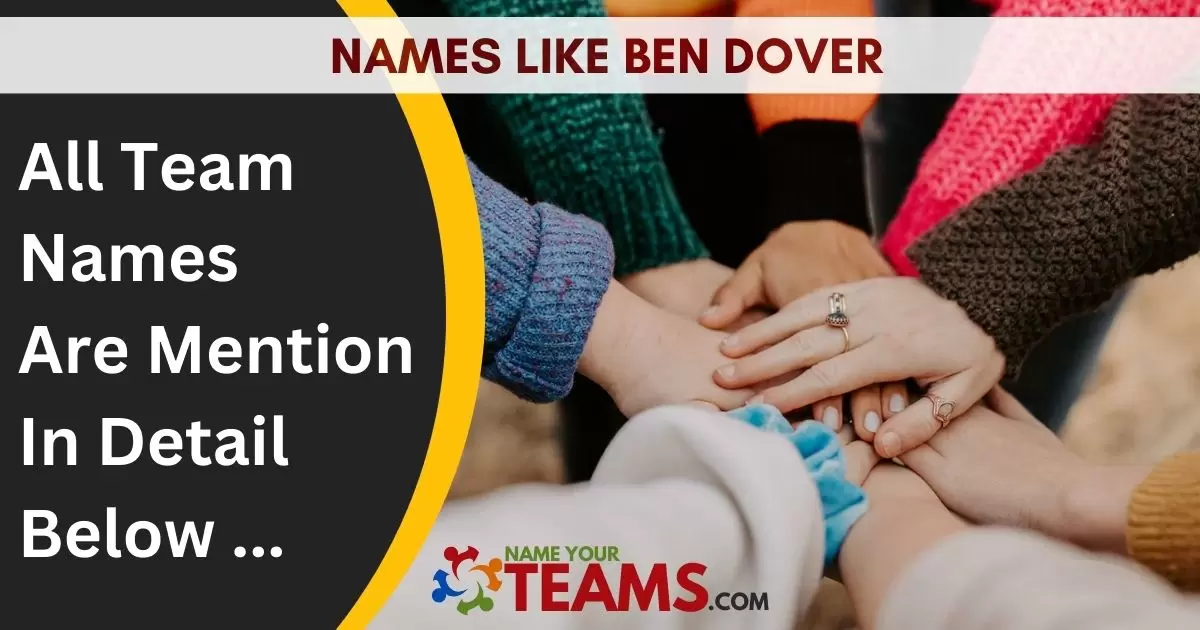Names Like Ben Dover